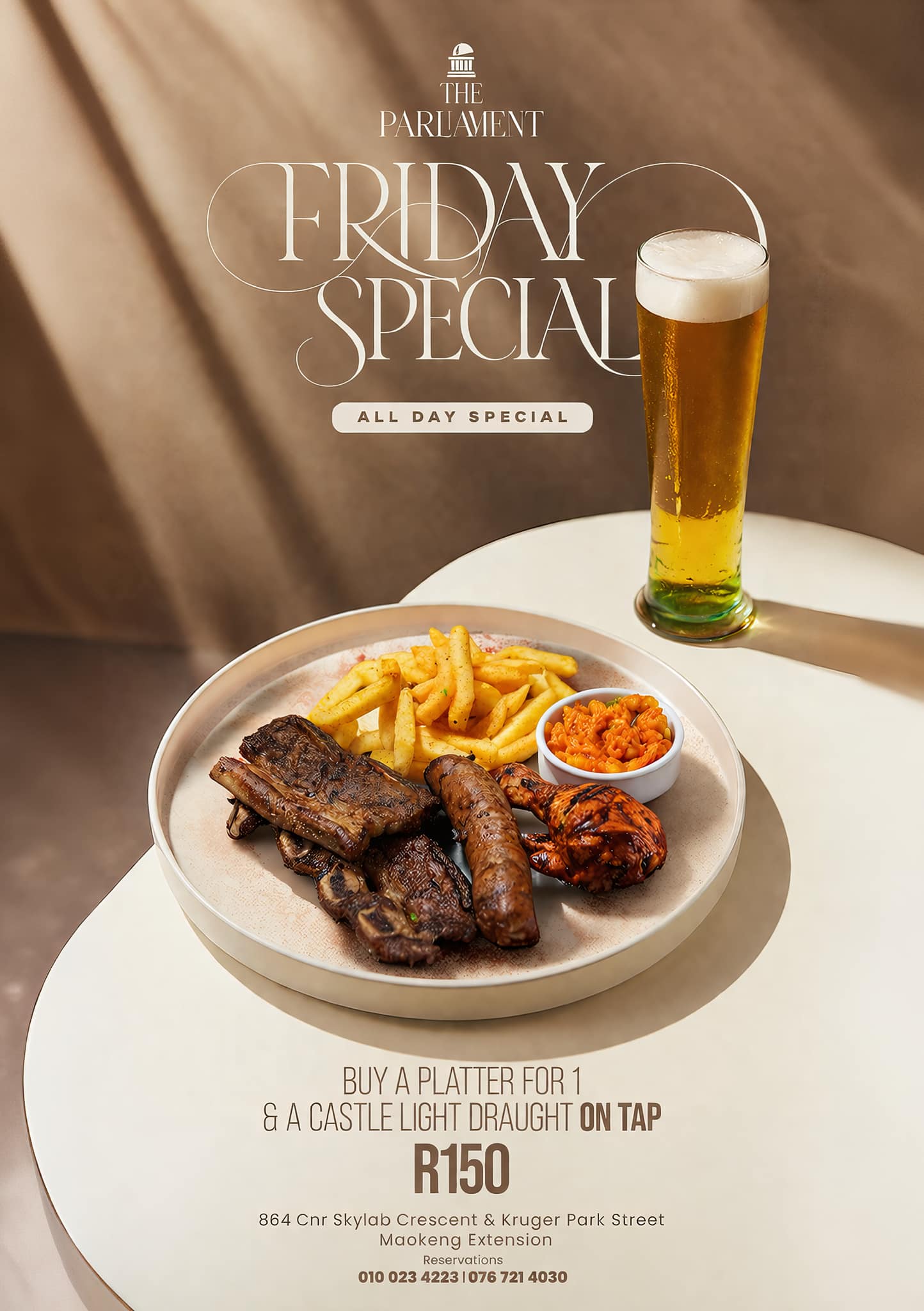Friday Menu
