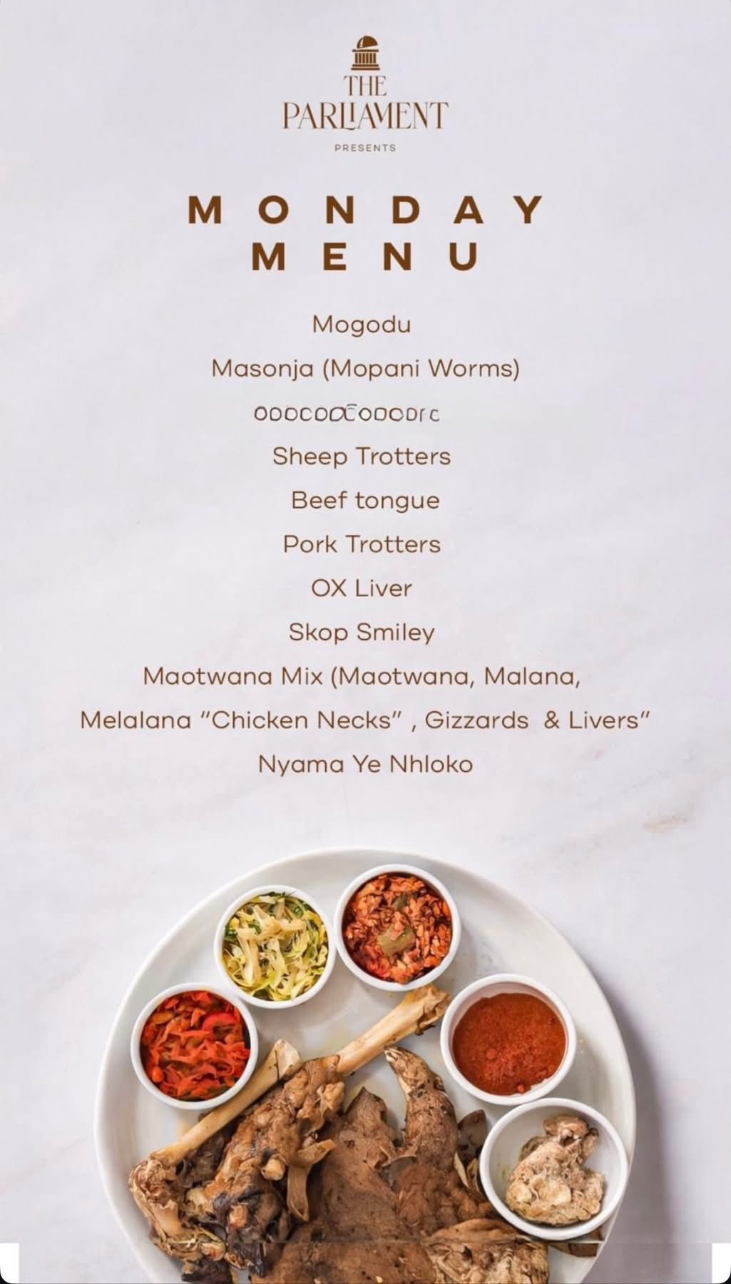 Monday Menu
